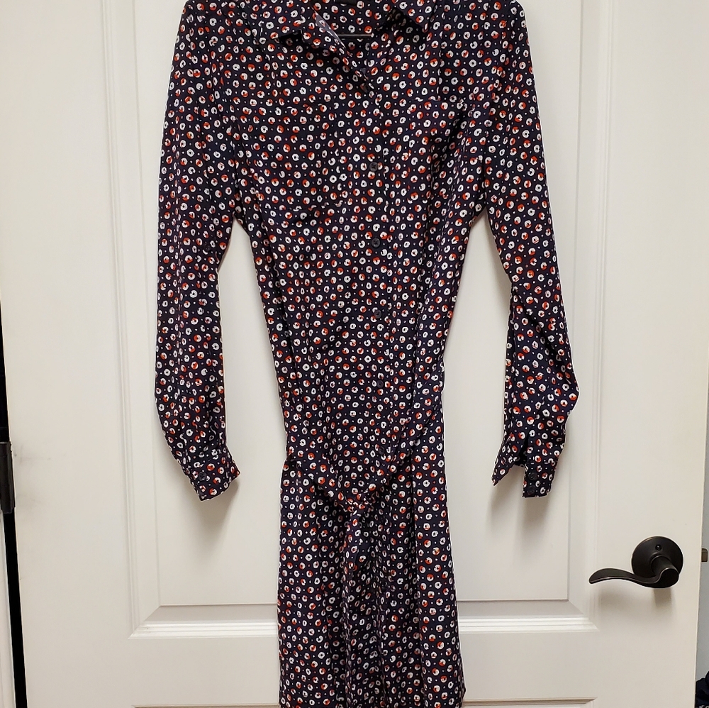 Long button up dress